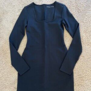 Abercrombie & Fitch Mid Length Long Sleeve Black Dress